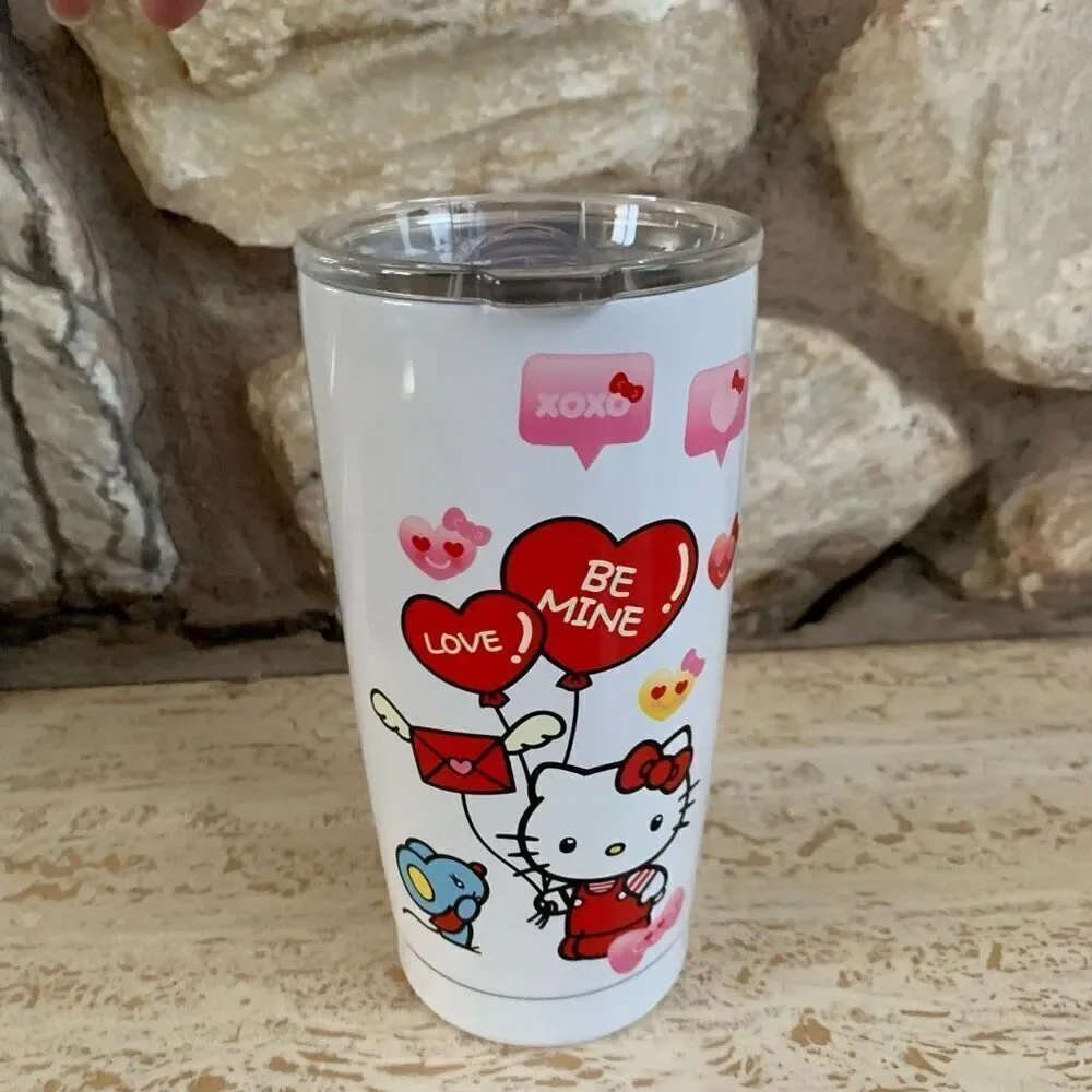 Hello Kitty Valentines day stainless steel tumbler